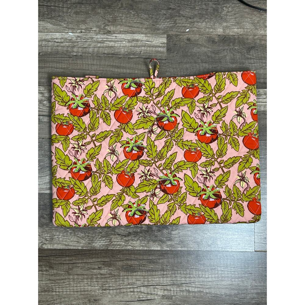Vera Bradley Laptop Case Tomato On Vine Preppy Pink Quilted Electronic iPad Cute